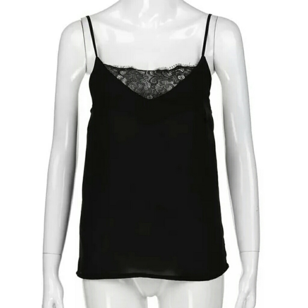 *Black Spaghetti strap Tank Top* - Picture 2 of 6